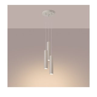Lampadario color crema ø 19,5 cm Castro – Nice Lamps