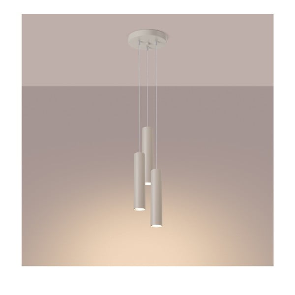 Lampadario color crema ø 19,5 cm Castro – Sollux-image-2