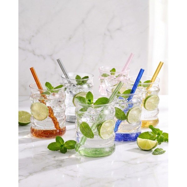 Set di bicchieri in vetro borosilicato 6 pz 350 ml Volo – Vialli Design-image-1