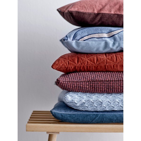 Cuscino in cotone rosso e arancione Elsa, 50 x 50 cm Facet - Södahl-image-1