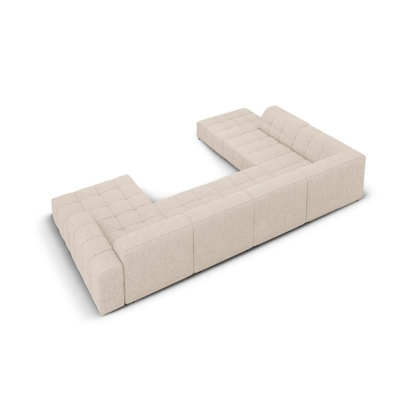 Divano angolare beige (angolo sinistro/"U") Chicago - Cosmopolitan Design-image-4