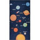 Tappeto per bambini 80x150 cm Solar System - Vitaus