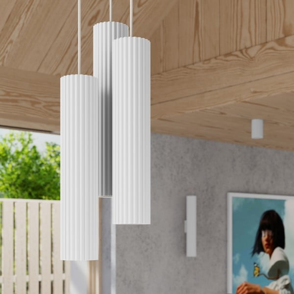 Lampadario bianco ø 19,5 cm Gleam – Sollux-image-2