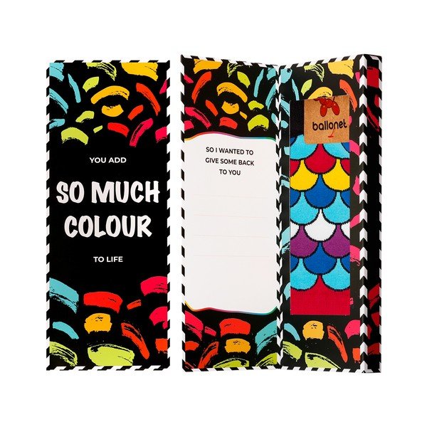 Carta Love You con ventaglio, taglia 41 - 46 - Ballonet Socks-image-2