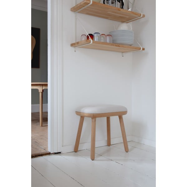 Sgabello bianco/di colore naturale Paff Tall – UMAGE-image-4