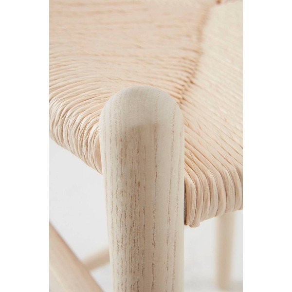 Sedia da bar colore naturale chiaro in olmo massiccio (altezza della seduta 63 cm) Nattavaara – Jotex-image-3