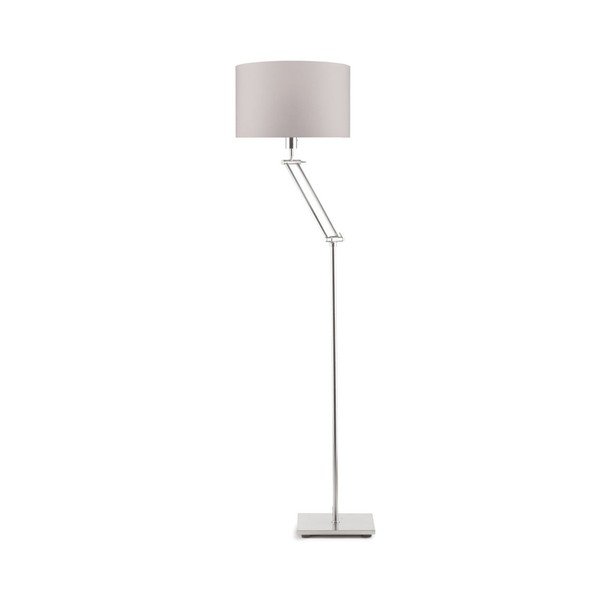 Lampada a stelo grigia con paralume beige Dublin - Citylights