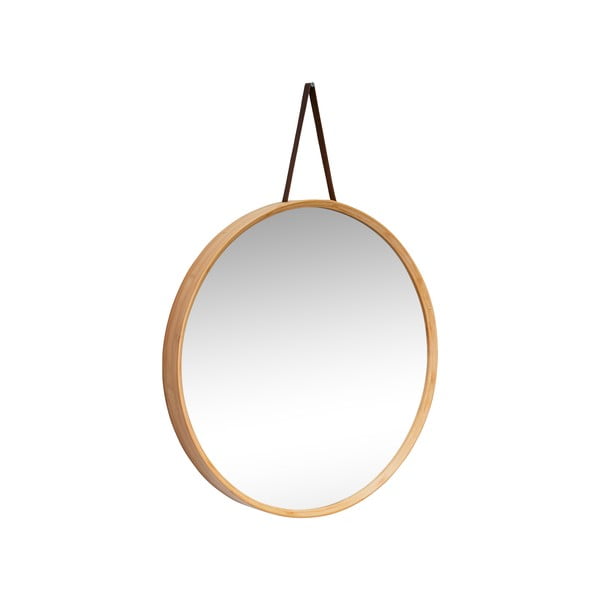 Specchio da parete con cornice in bambù ø 60 cm Mood - Hübsch-image-2
