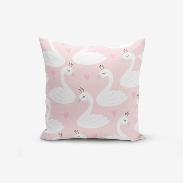Federa rosa Puan a tema animali, 45 x 45 cm - Minimalist Cushion Covers