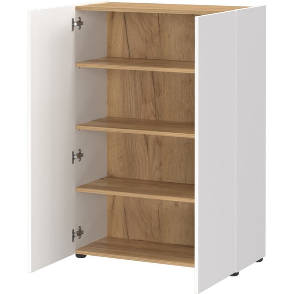 Set di mobili da ingresso bianco con effetto rovere 74x200x33 cm Alviano – Germania-image-3