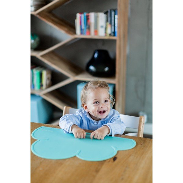 Tovaglietta in silicone turchese Cloud, 49 x 27 cm - Kindsgut-image-4