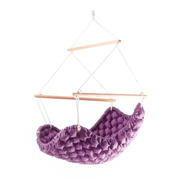 Sedia a dondolo per interni viola Swingy In - Linda Vrňáková