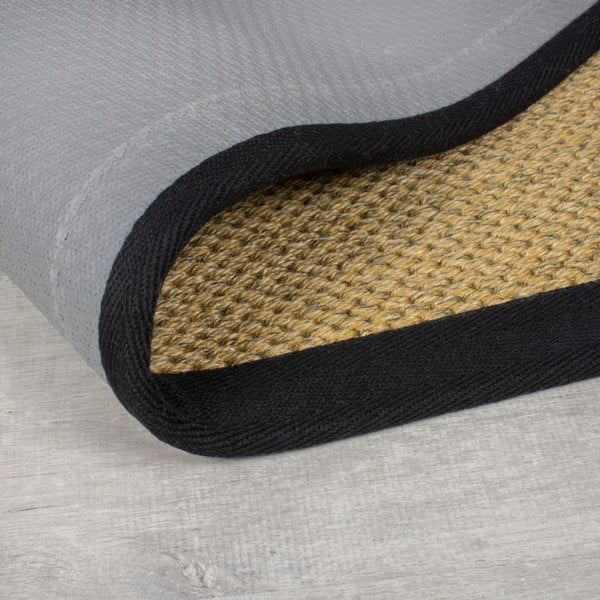 Tappeto da interno e esterno nero e marrone chiaro 120x170 cm Sisal Look – Flair Rugs-image-2