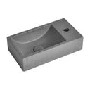 Lavabo in grigio scuro in calcestruzzo 40x22 cm Crest – Sapho