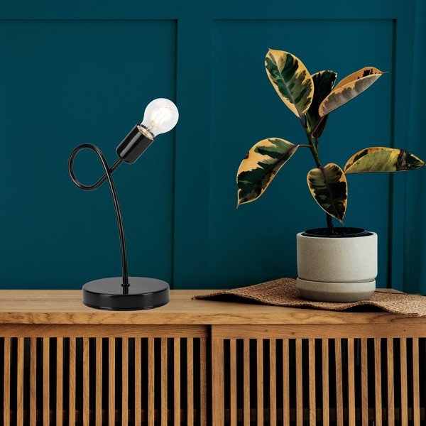 Lampada da tavolo nera Camilla - LAMKUR-image-3