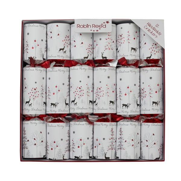 Crackers natalizi in set da 12 Silhouette - Robin Reed