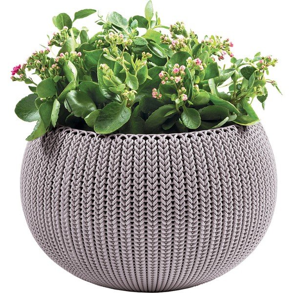 Vaso per fiori in plastica da appendere/parete ø 36 cm Cozy Violet – Keter-image-2