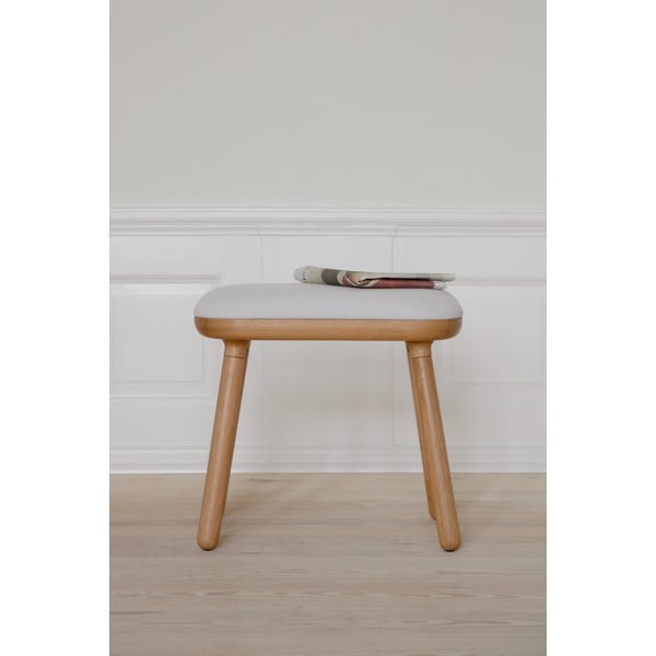 Sgabello bianco/di colore naturale Paff Tall – UMAGE-image-3