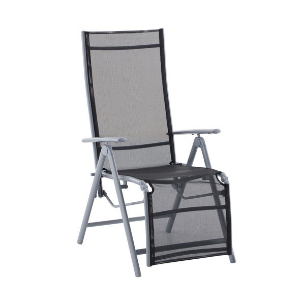 Sedia da esterno nera in metallo Ariola – Garden Pleasure