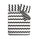 Set copripiumino e federa bianco e nero per letto singolo 135x200 cm Waves – Sassy B