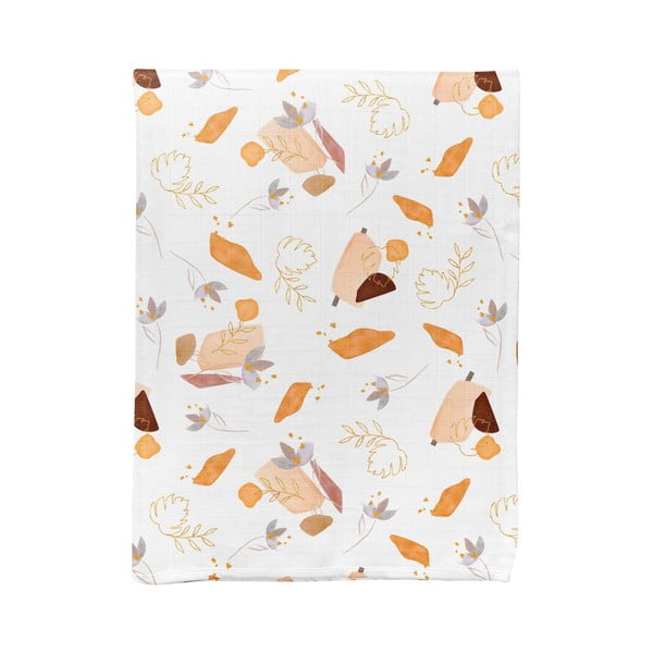 Coperta per bambini bianca in mussola 75x100 cm Boho – Mijolnir