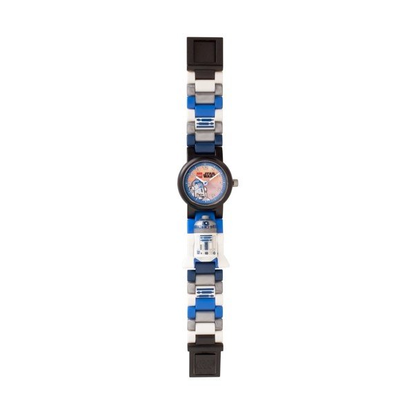 Orologio per bambini blu-nero-bianco con figura di Star Wars R2D2 - LEGO®-image-1