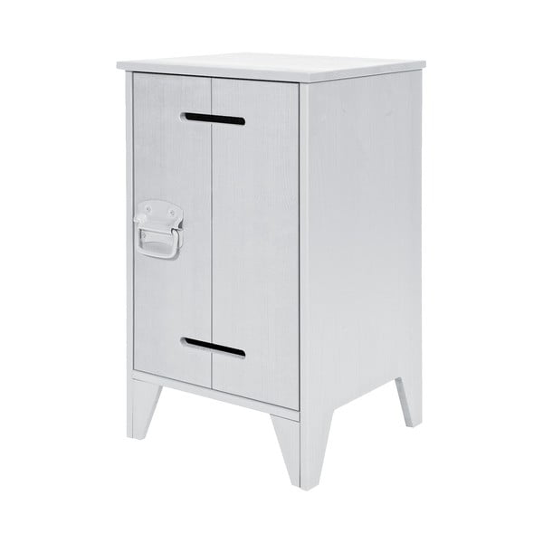 Comodino in pino grigio Kluis - WOOOD-image-1