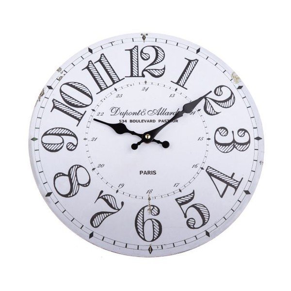 Dřevěné nástěnné hodiny Dakls Simmi, ø 34 cm