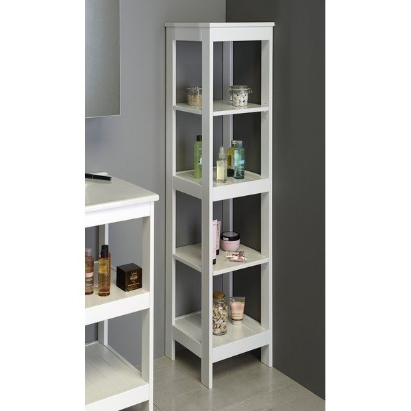 Scaffale per il bagno bianco 36x156 cm Etide – Sapho-image-2