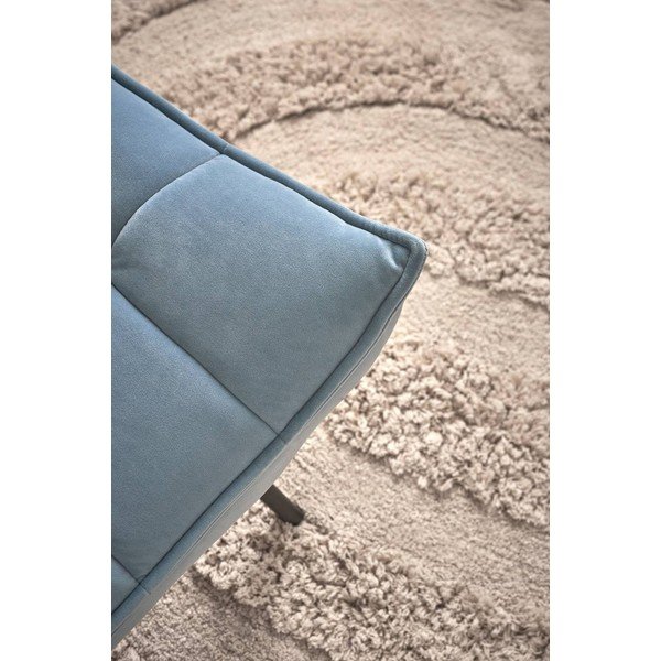 Poltrona azzurra con rivestimento in velluto Legend – Ellos Home-image-2