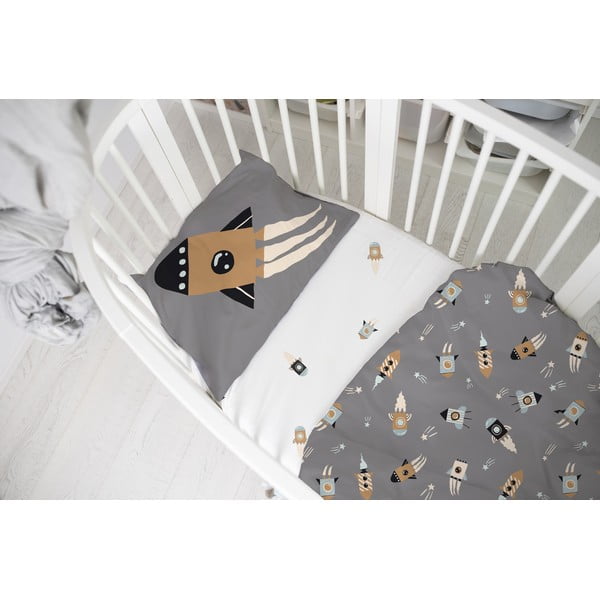 Lenzuolo per culla in cotone sateen 120x60 cm Cosmos - Butter Kings-image-1