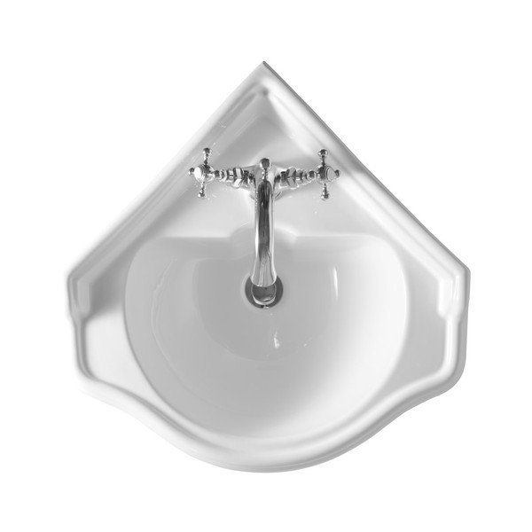Lavabo bianco in ceramica 57,5x58 cm Retro – Sapho-image-2