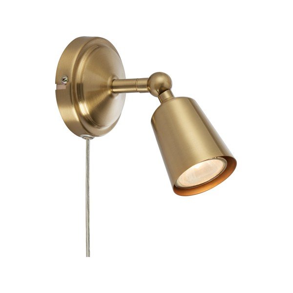 Lampada da parete color ottone con struttura flessibile TIny – Markslöjd