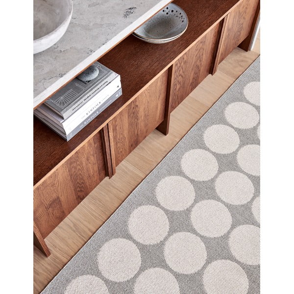 Passatoia da interno/esterno beige/color crema 70x160 cm Hugo Linen Vanilla – Pappelina-image-3