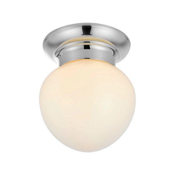 Plafoniera bianca/argentata con paralume in vetro Ronda – Markslöjd