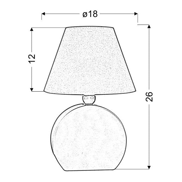 Lampada da tavolo per bambini gialla Ofelia – Candellux Lighting-image-1