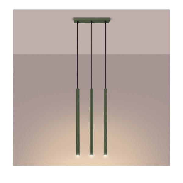 Lampadario verde ø 19,5 cm Fideus – Sollux-image-1