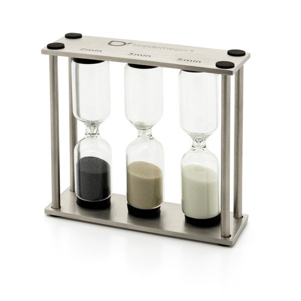 Timer a clessidra argentato Duet – Bredemeijer