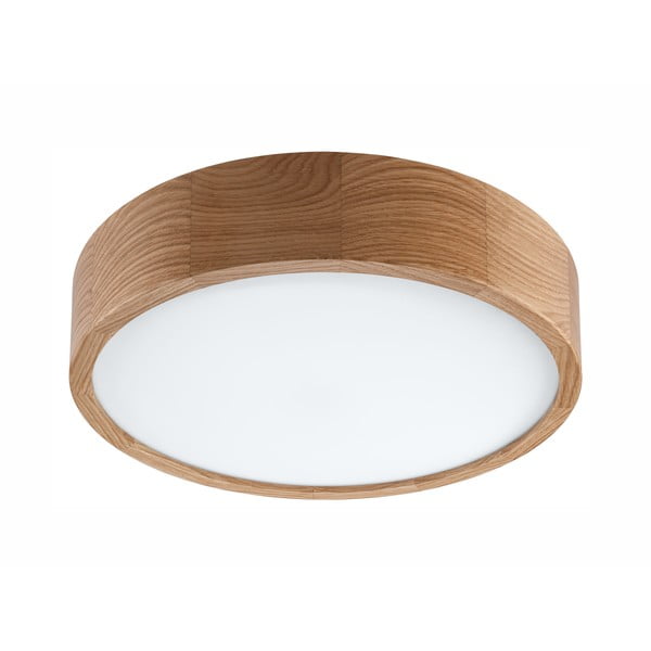 Lampada da soffitto in colore naturale con paralume in vetro Eveline - LAMKUR