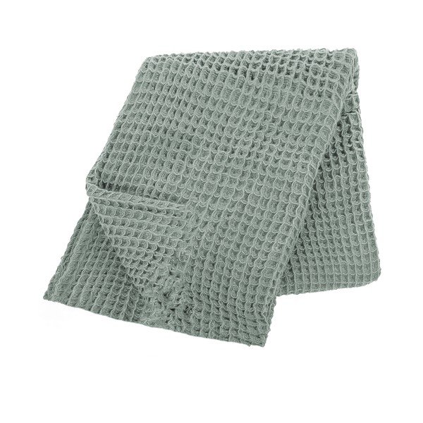 Copriletto leggero in cotone verde, 250 x 260 cm - Tiseco Home Studio-image-2