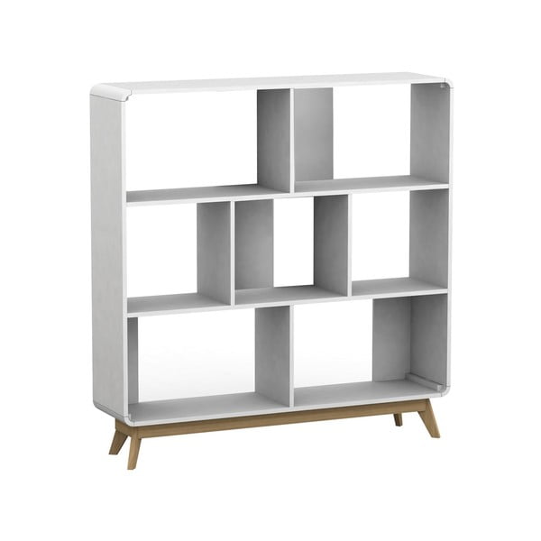 Libreria bianca 122x126 cm Caitlin - Støraa