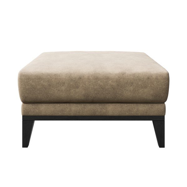 Poggiapiedi in similpelle beige Musso - MESONICA-image-2