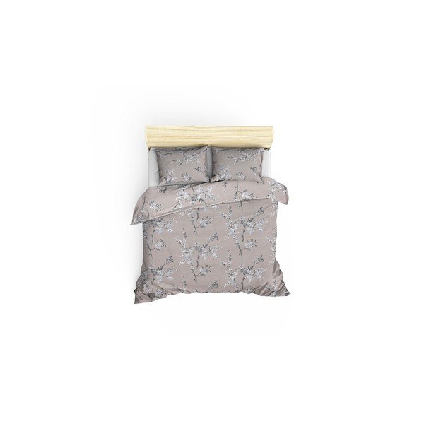 Biancheria da letto matrimoniale marrone in cotone Renforcé 240x220 cm Chicory - Mijolnir-image-2