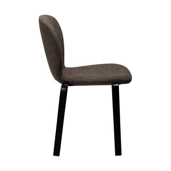 Sedia da pranzo marrone in imbottito Heap – DAN-FORM Denmark-image-2