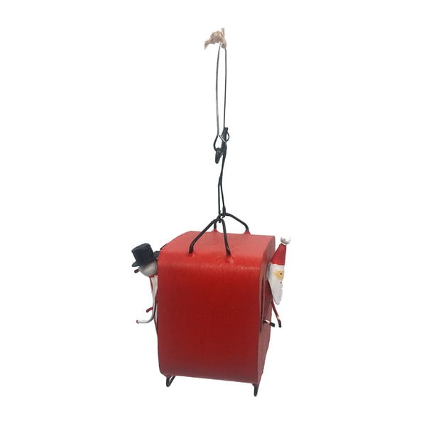 Decorazione natalizia appesa Santa & Snowman in Cable Cart - G-Bork-image-1
