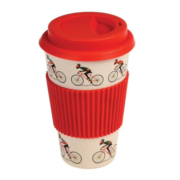 Tazza da viaggio in bambù con dettagli rossi, 400 ml Le Bicycle - Rex London
