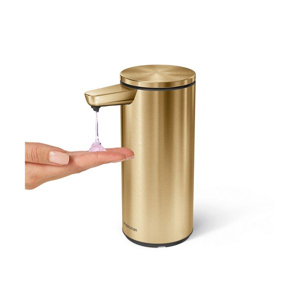 Dispenser per sapone automatico oro lucido in acciaio 266 ml – simplehuman-image-2