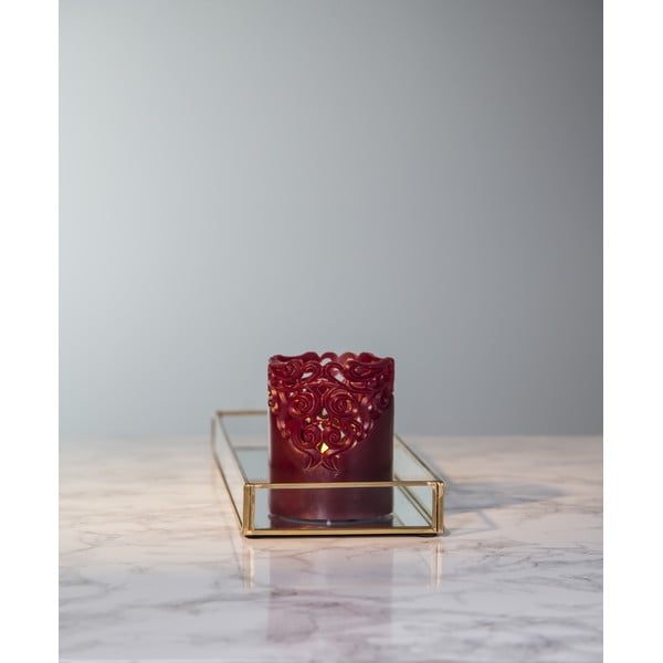 Candela LED a cera rossa, altezza 10 cm Clary - Star Trading-image-4