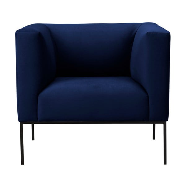 Poltrona in velluto blu scuro Neptune - Windsor & Co Sofas