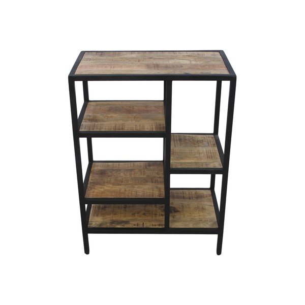 Libreria in mogano non trattato collezione HSM Levels, altezza 80 cm - HSM collection-image-4